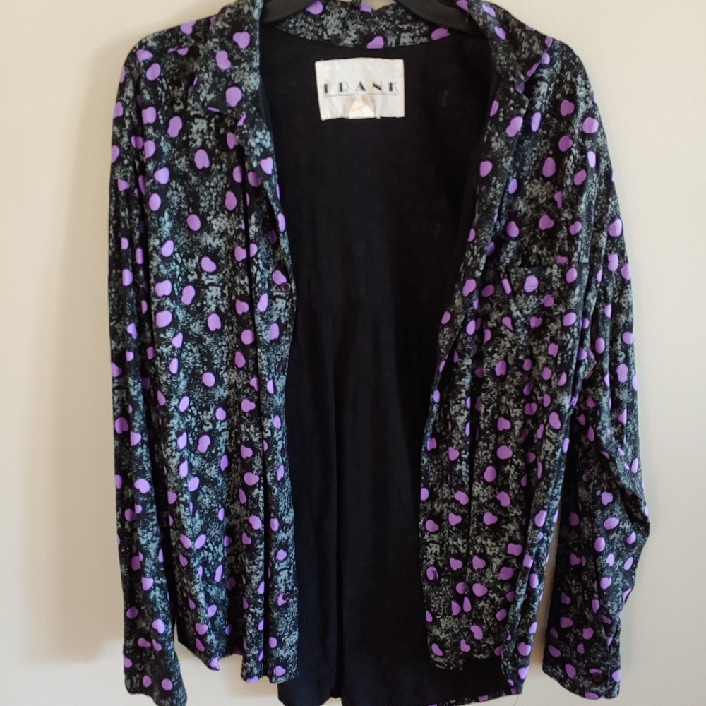 Vintage 80s Button Down Shirt Acid Wash - Picture 2 of 9